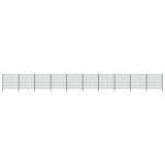Fence Panel with Posts Iron 17×16 m Green Sale Coupon