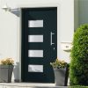 Front Door Aluminium and PVC Anthracite 100×210 cm Sale Coupon