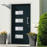 Front Door Aluminium and PVC Anthracite 100×210 cm Sale Coupon