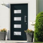 Front Door Aluminium and PVC Anthracite 110×210 cm Sale Coupon