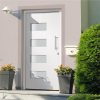 Front Door Aluminium and PVC White 100×200 cm Sale Coupon
