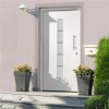 Front Door Aluminium and PVC White 100×210 cm Sale Coupon