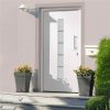 Front Door Aluminium and PVC White 110×210 cm Sale Coupon
