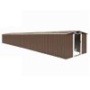 Garden Shed Brown 257x997x178 cm Galvanised steel Sale Coupon