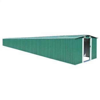 Garden Shed Green 257x990x181 cm Galvanised steel Sale Coupon