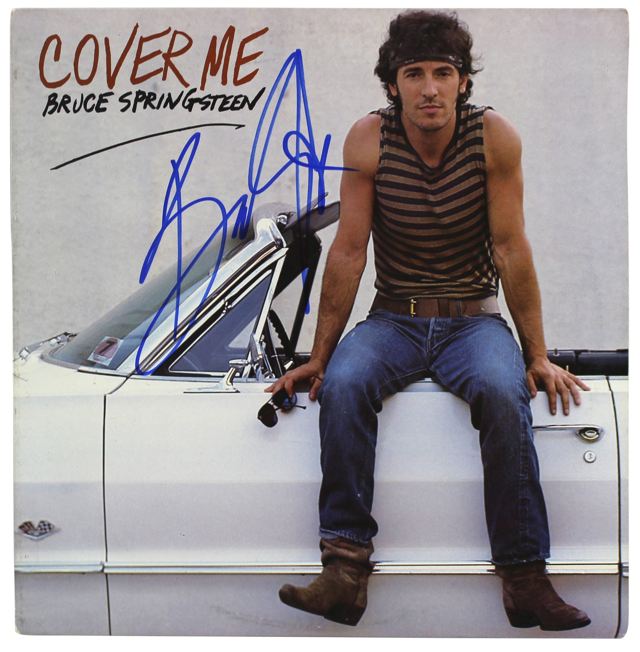Bruce Springsteen Authentic Signed Cover Me Album Cover Autographed BAS #A39265 Sale Coupon