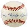 Yankees Mickey Charles Mantle Signed Bobby Brown Oal Baseball PSA/DNA #AE00009 Sale Coupon