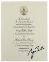 George W. Bush Authentic Signed 8.5×11 2001 Inauguration Invitation BAS #A39334 Sale Coupon