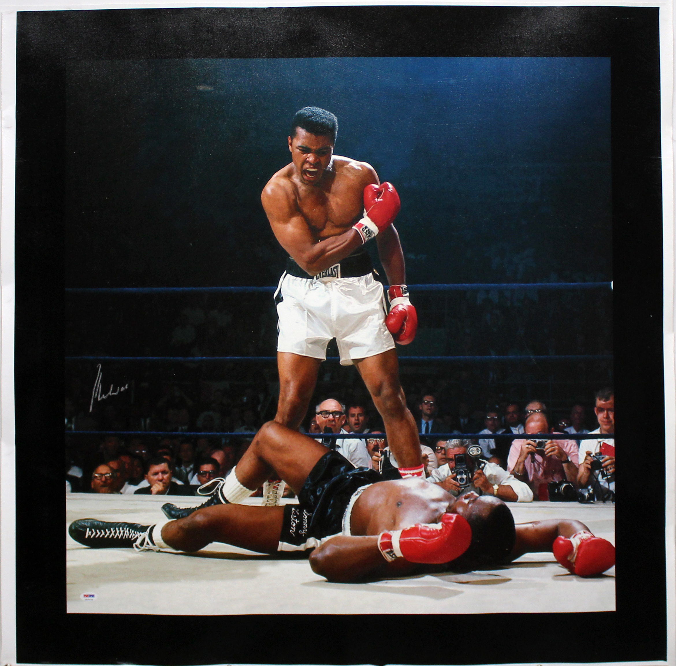 Muhammad Ali Authentic Signed 30×30 Canvas Vs. Sonny Liston PSA/DNA Itp #5A26536 Sale Coupon