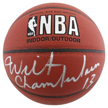 Lakers Wilt Chamberlain Authentic Signed Spalding Basketball PSA/DNA #K38536 Sale Coupon