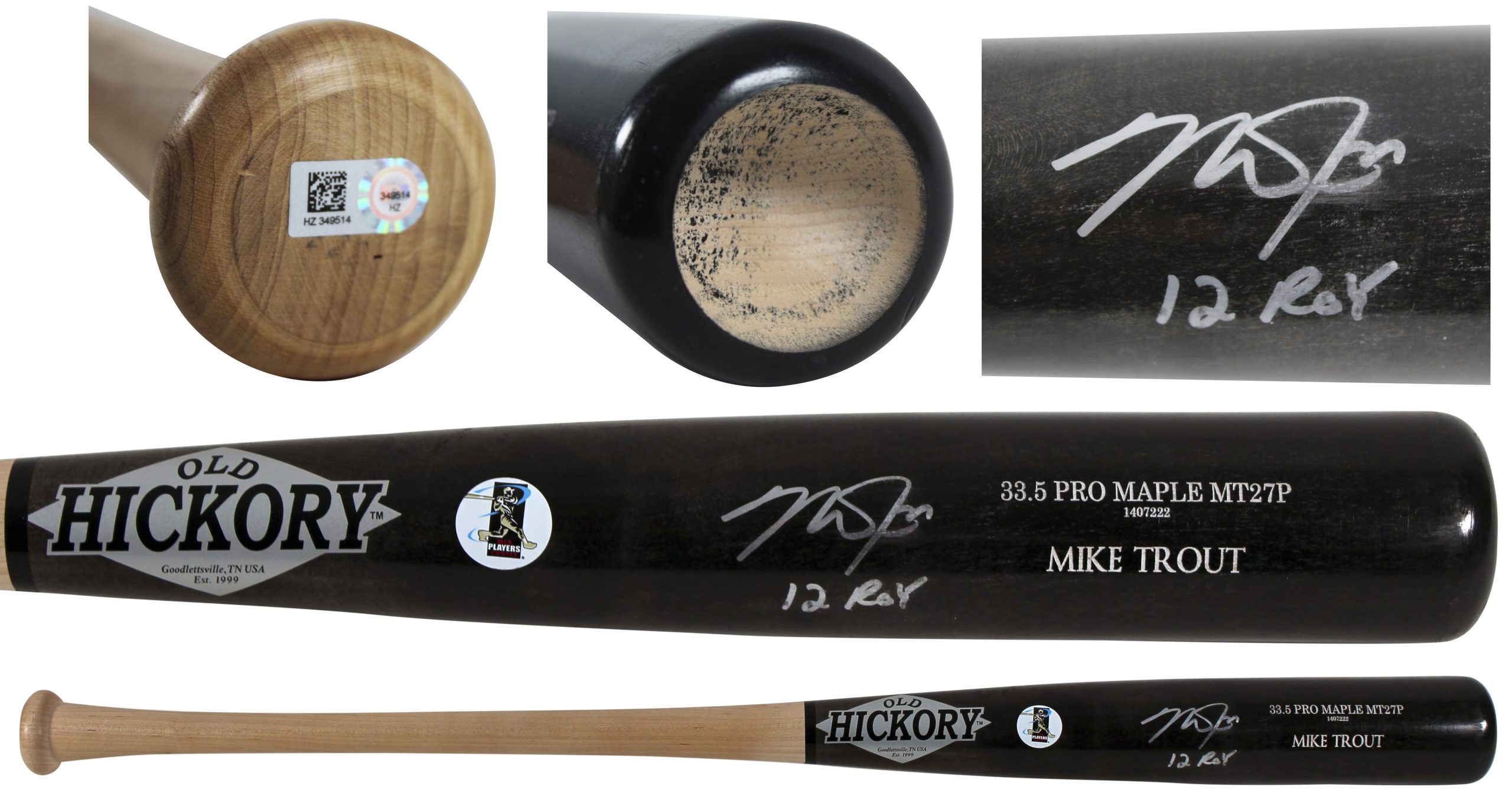 Angels Mike Trout “12 ROY” Signed Old Hickory Player Model Bat MLB & BAS COA Sale Coupon