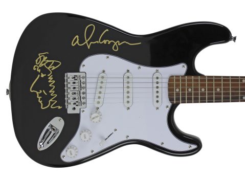 Alice Cooper Signed Black Electric Guitar w/ Self Portrait Sketch BAS #WC91083 Sale Coupon