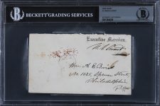 Ulysses S. Grant Signed Executive Mansion Presidential Free Frank BAS Slabbed Sale Coupon