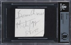 Mick Jagger The Rolling Stones Authentic Signed 2.85×3 Cut Signature BAS Slabbed Sale Coupon