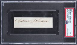 Andrew Johnson Authentic Signed 1×3.65 Cut Signature Auto Graded NM 7 PSA Slab Sale Coupon