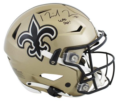 Saints Michael Thomas “Who Dat!” Signed Speed Flex Full Size Helmet BAS Witness Sale Coupon
