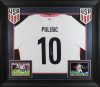 USMNT Christian Pulisic Authentic Signed White Nike Framed Jersey Panini Sale Coupon
