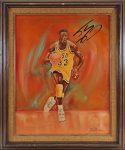 LSU Shaquille O’Neal Authentic Signed 16×20 Hand Painted Canvas BAS Witnessed Sale Coupon