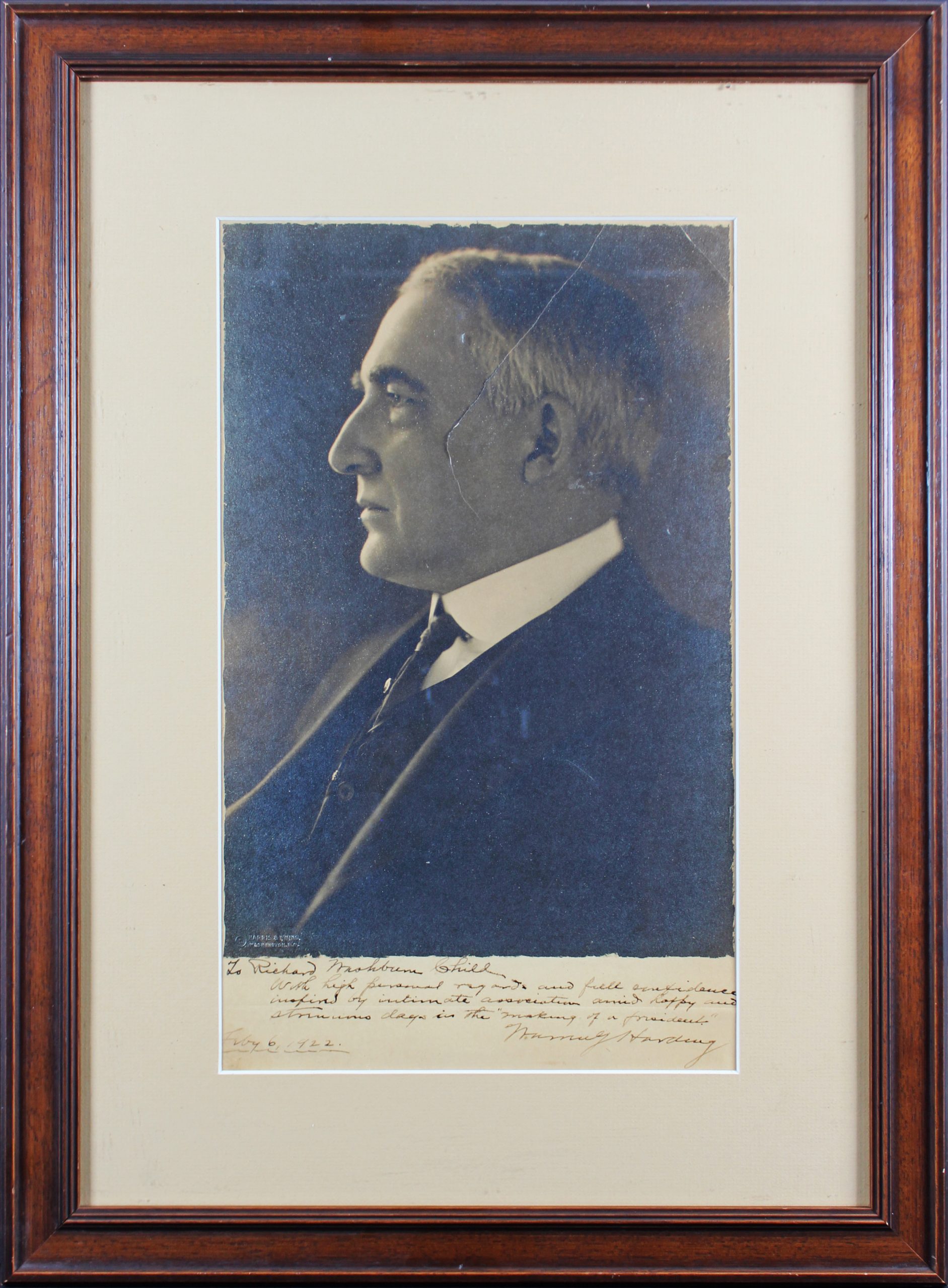Warren G. Harding Authentic Signed Framed 9×15 Photo Autographed BAS #AB14613 Sale Coupon
