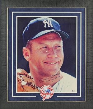 Yankees Mickey Mantle “MVP ’56 ’57 ’62” Authentic Signed 16×20 Framed Photo BAS Sale Coupon