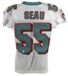 Dolphins Junior Seau Authentic 2004 Game Used Reebok Road Jersey Mears & PSA/DNA Sale Coupon
