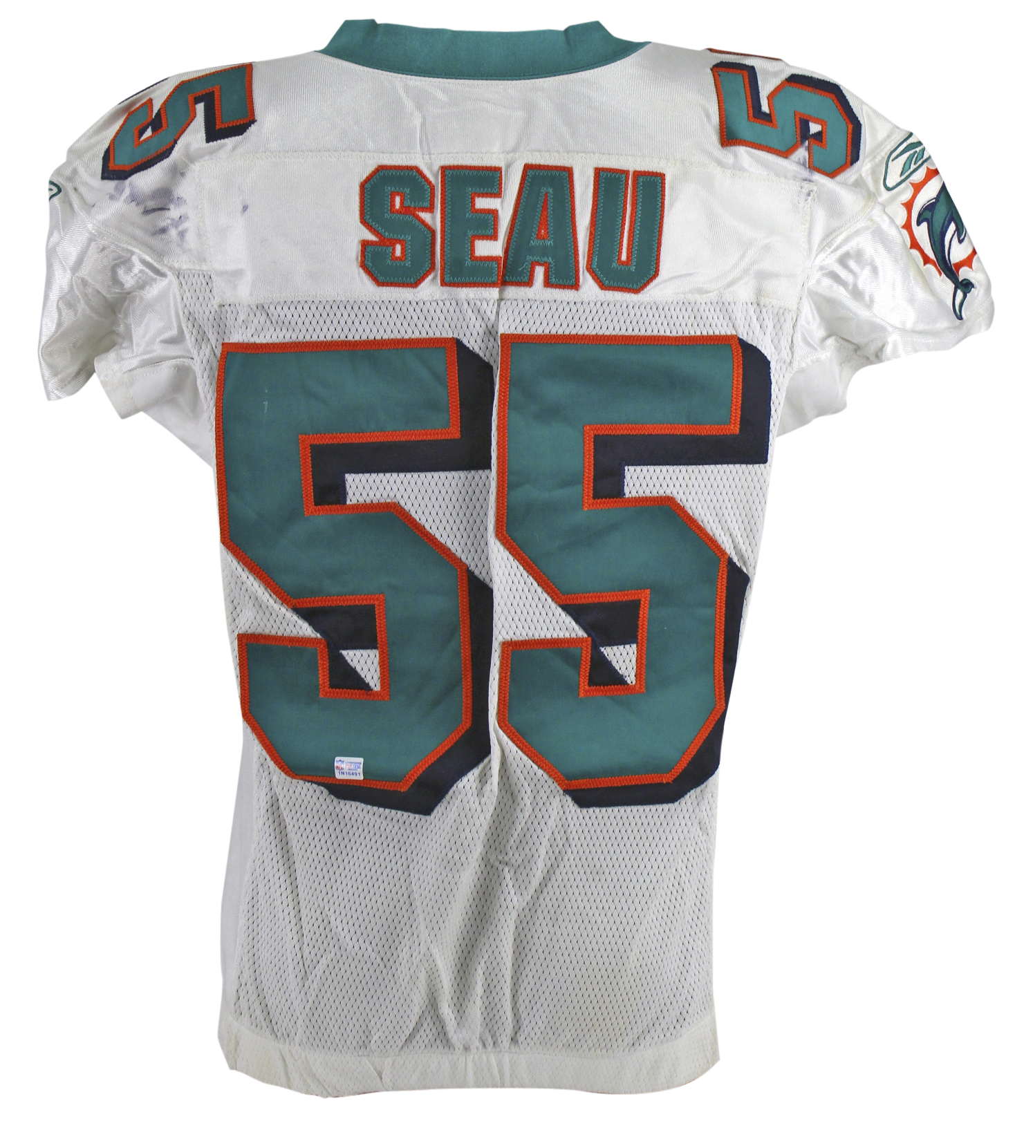 Dolphins Junior Seau Authentic 2004 Game Used Reebok Road Jersey Mears & PSA/DNA Sale Coupon