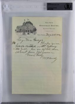 William Cody “Buffalo Bill” Signed 5.75×9 1902 Hand Written Letter BAS Slabbed Sale Coupon