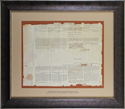Thomas Jefferson & James Madison Signed & Framed 16×19.75 1802 Ship Passport JSA Sale Coupon