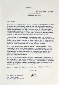 Dwight D. Eisenhower Signed 7.1×10.25 1959 WH Letter Auto Graded Gem 10! BAS Sale Coupon