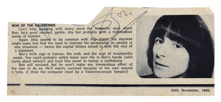 Bon Scott AC/DC Authentic Signed 3×6.75 Cut Signature Autographed JSA #BB39751 Sale Coupon