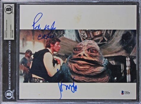 Harrison Ford & Peter Mayhew Star Wars A New Hope Signed 8×10 Photo BAS Slabbed Sale Coupon