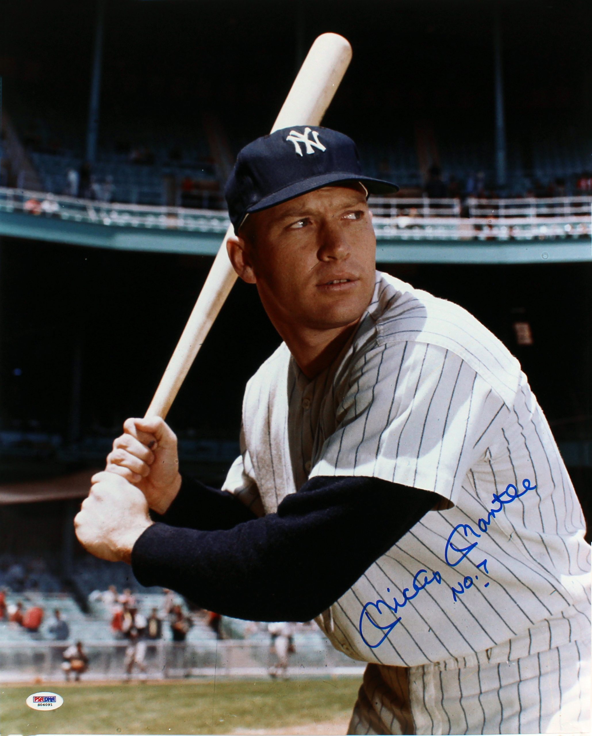 Yankees Mickey Mantle “No. 7” Signed 16×20 Photo Auto Graded 10! PSA/DNA #S04091 Sale Coupon