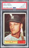 Yankees Roger Maris Authentic Signed 1961 Topps #2 Card  EX 5 Auto Graded 7 PSA/DNA Slabbed Sale Coupon