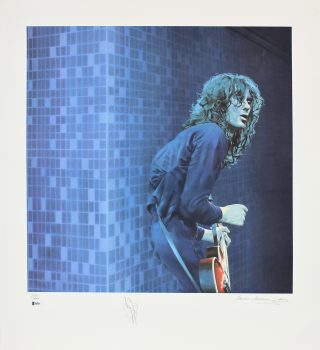 Jimmy Page Led Zeppelin Signed 30×33 LE Artist Print Litho #202/300 BAS #A05235 Sale Coupon