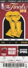 Heat LeBron James Signed 14×33 2013 Finals Mega Ticket Canvas LE #9/100 UDA Sale Coupon