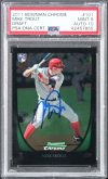 Mike Trout Signed 2011 Bowman Chrome Draft #101 RC Card Grade 9 Auto 10 PSA Slab Sale Coupon