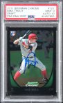 Mike Trout Signed 2011 Bowman Chrome Draft #101 RC Card Grade 9 Auto 10 PSA Slab Sale Coupon