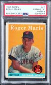 Yankees Roger Maris Signed 1958 Topps #47 Card Auto Graded NM-MT 8! PSA Slabbed Sale Coupon