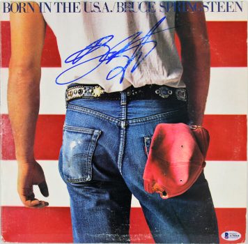 Bruce Springsteen Signed Born In The USA Album Cover W/ Vinyl BAS #A78564 Sale Coupon