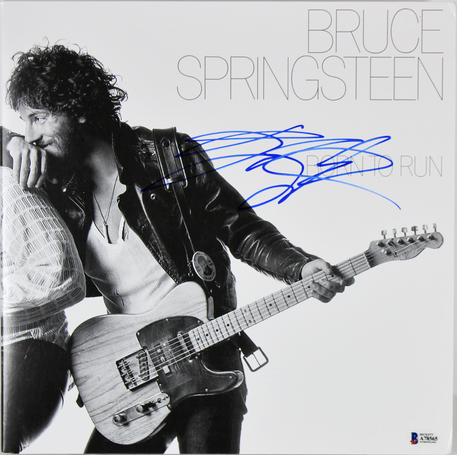 Bruce Springsteen Authentic Signed Born To Run Album Cover W/ Vinyl BAS #A78565 Sale Coupon