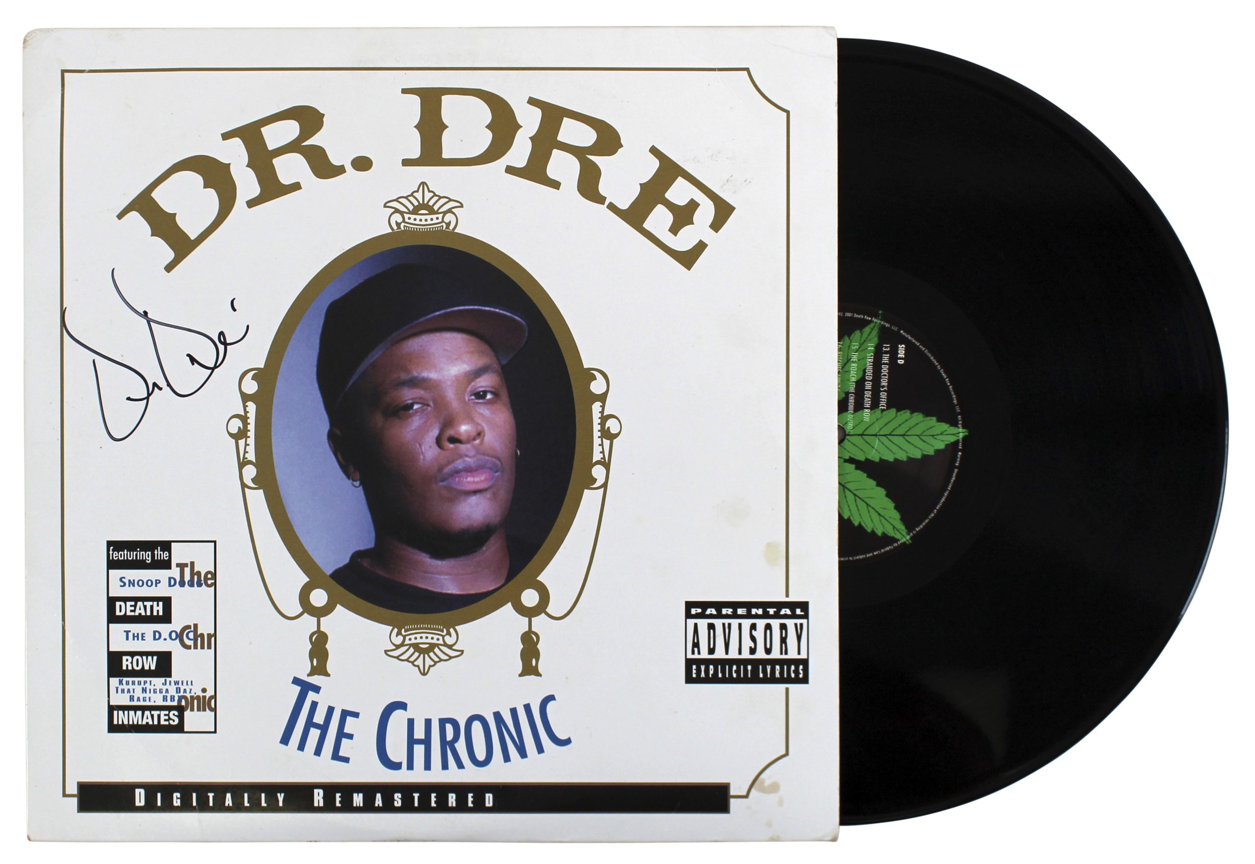 Dr. Dre Authentic Signed The Chronic Album Cover W/ Vinyl BAS #AB12012 Sale Coupon
