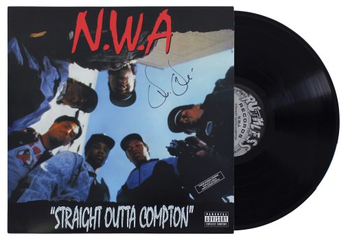 Dr. Dre N.W.A Signed Straight Outta Compton Album Cover W/ Vinyl BAS #AB12013 Sale Coupon