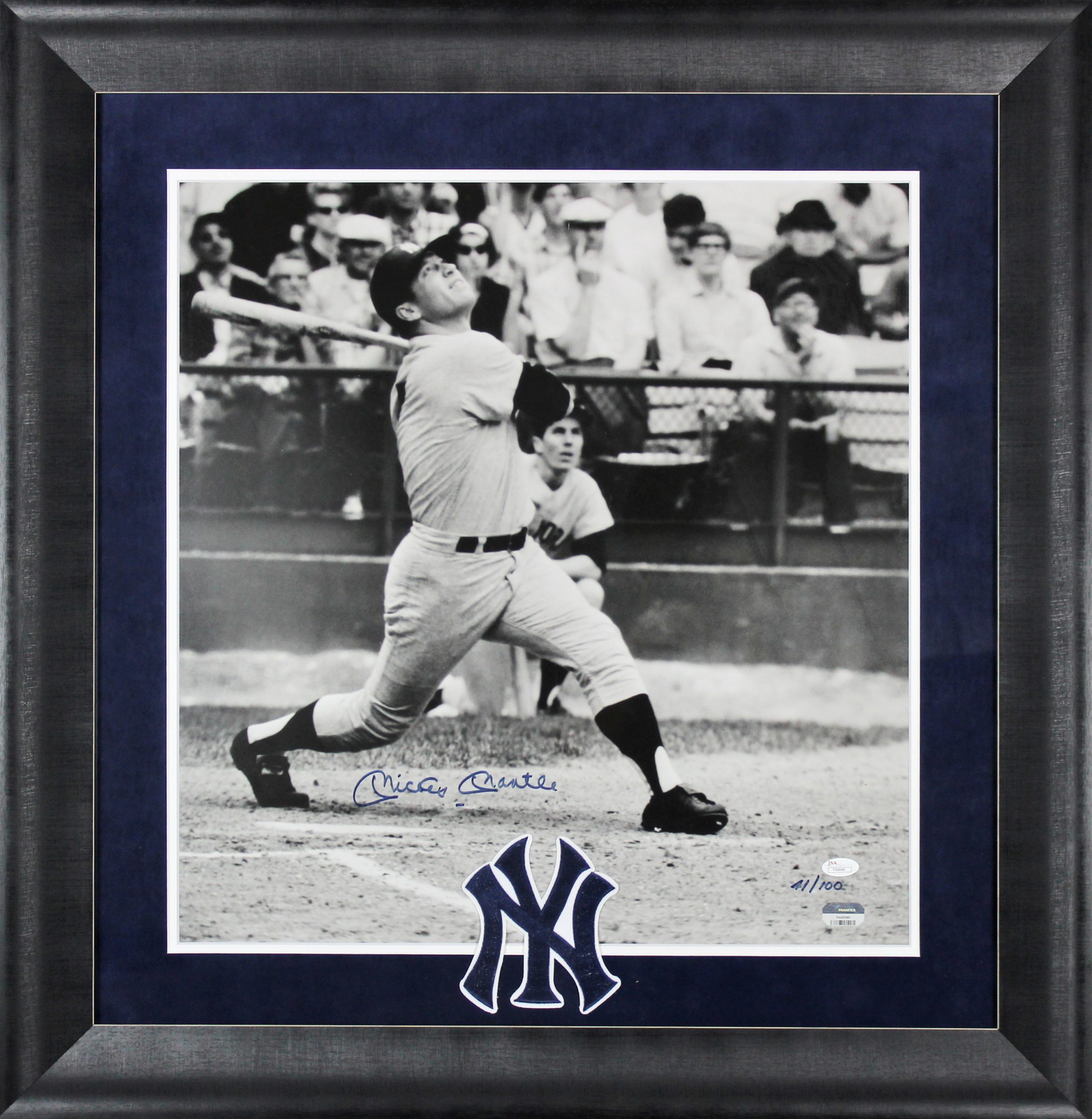 Yankees Mickey Mantle Signed Framed 19.5×20.5 Photo LE #41/100 JSA & Fanatics Sale Coupon
