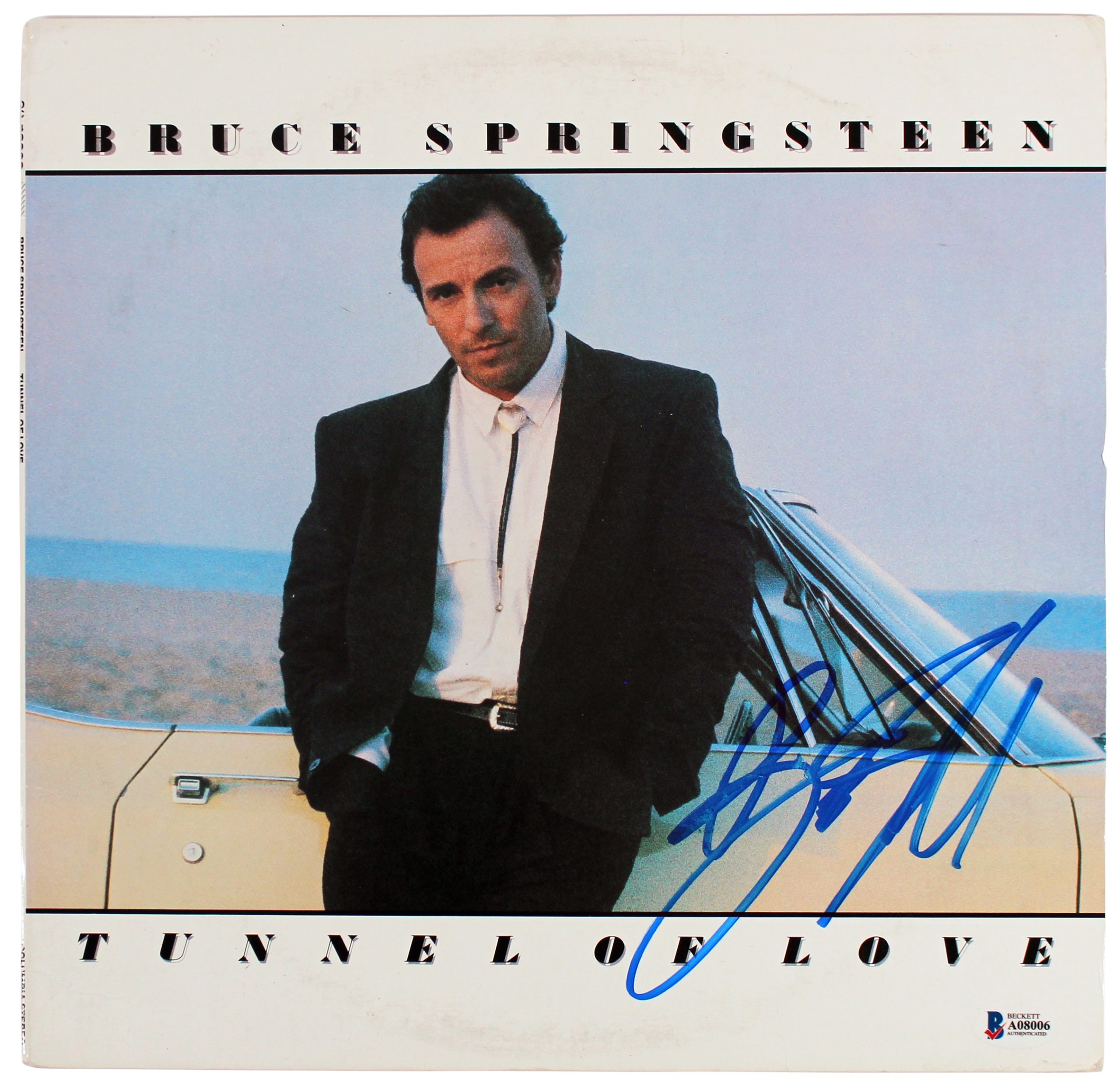 Bruce Springsteen Authentic Signed Tunnel of Love Album Cover BAS #A08006 Sale Coupon