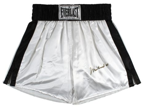 Muhammad Ali Authentic Signed White Everlast Boxing Trunks BAS #AB14662 Sale Coupon