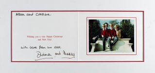 Princess Diana & Prince Charles “With Love” Signed & Matted Christmas Card BAS Sale Coupon