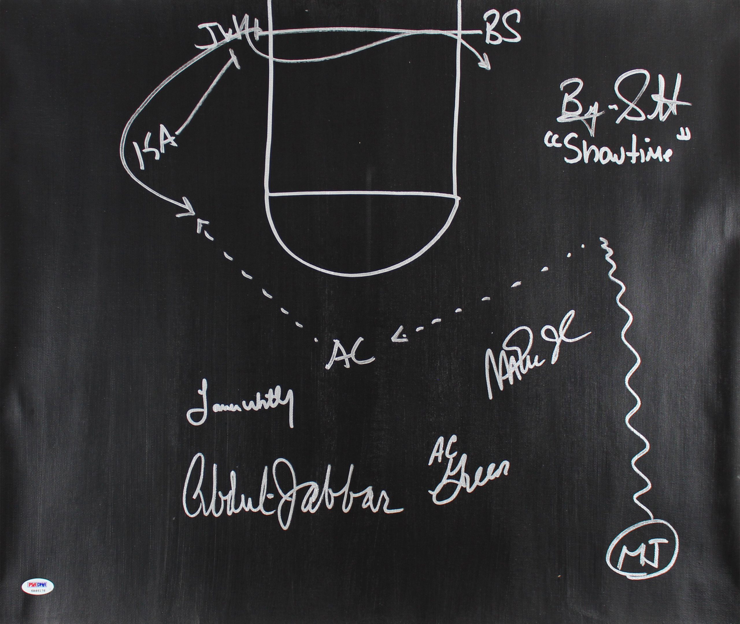 Showtime Lakers (5) Signed 20×24 Canvas W/ Hand Drawn ‘Sideline Play’ PSA ITP Sale Coupon
