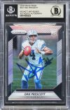 Cowboys Dak Prescott Signed 2016 Panini Prizm #231 Rookie Card BAS Slabbed Sale Coupon