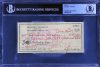 Hunter S. Thompson Authentic Signed 2.75×6 1977 Personal Check BAS Slabbed Sale Coupon