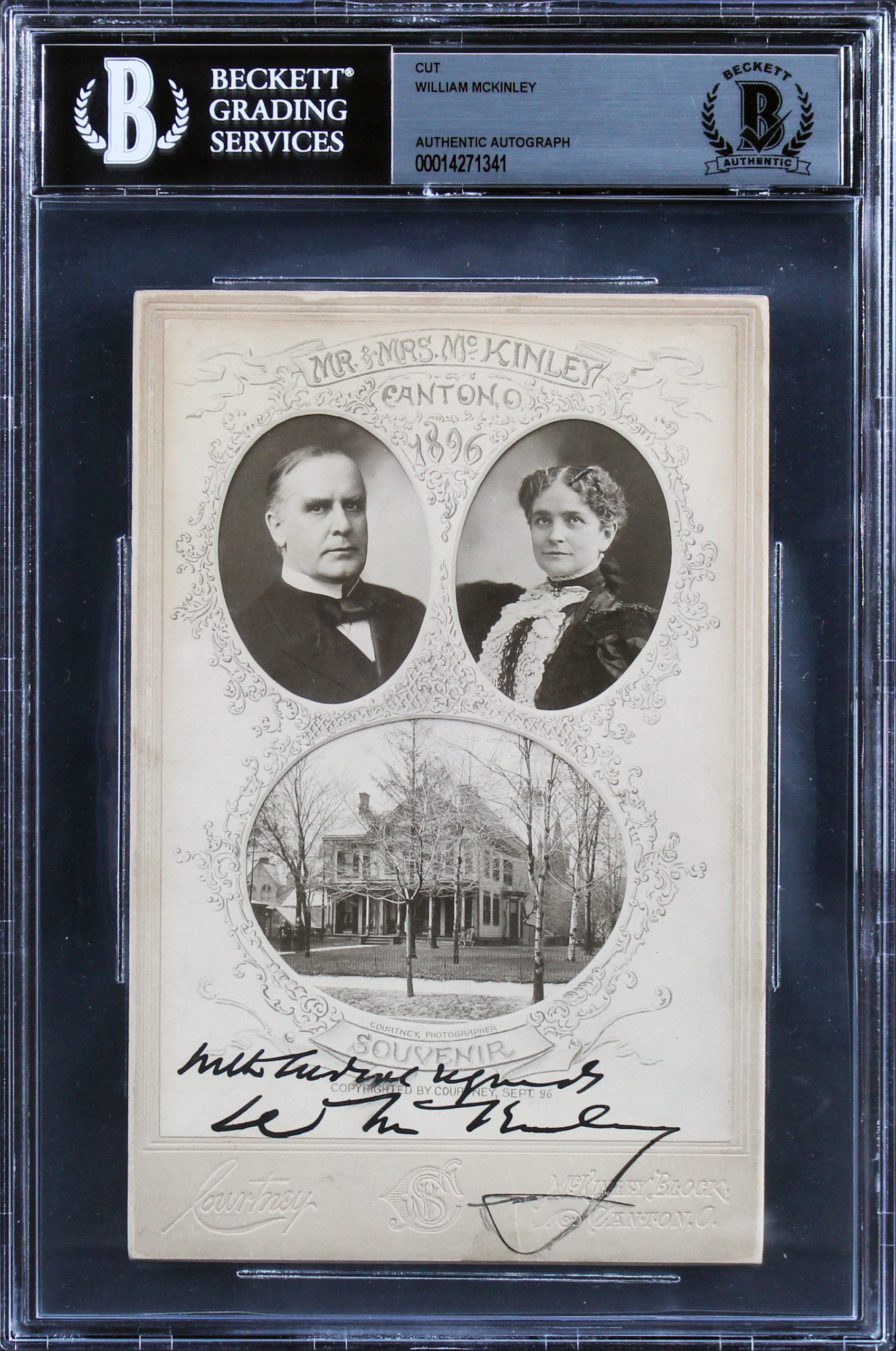 William McKinley “With Regards” Signed 4.25×6.5 1896 Cabinet Photo BAS Slabbed Sale Coupon